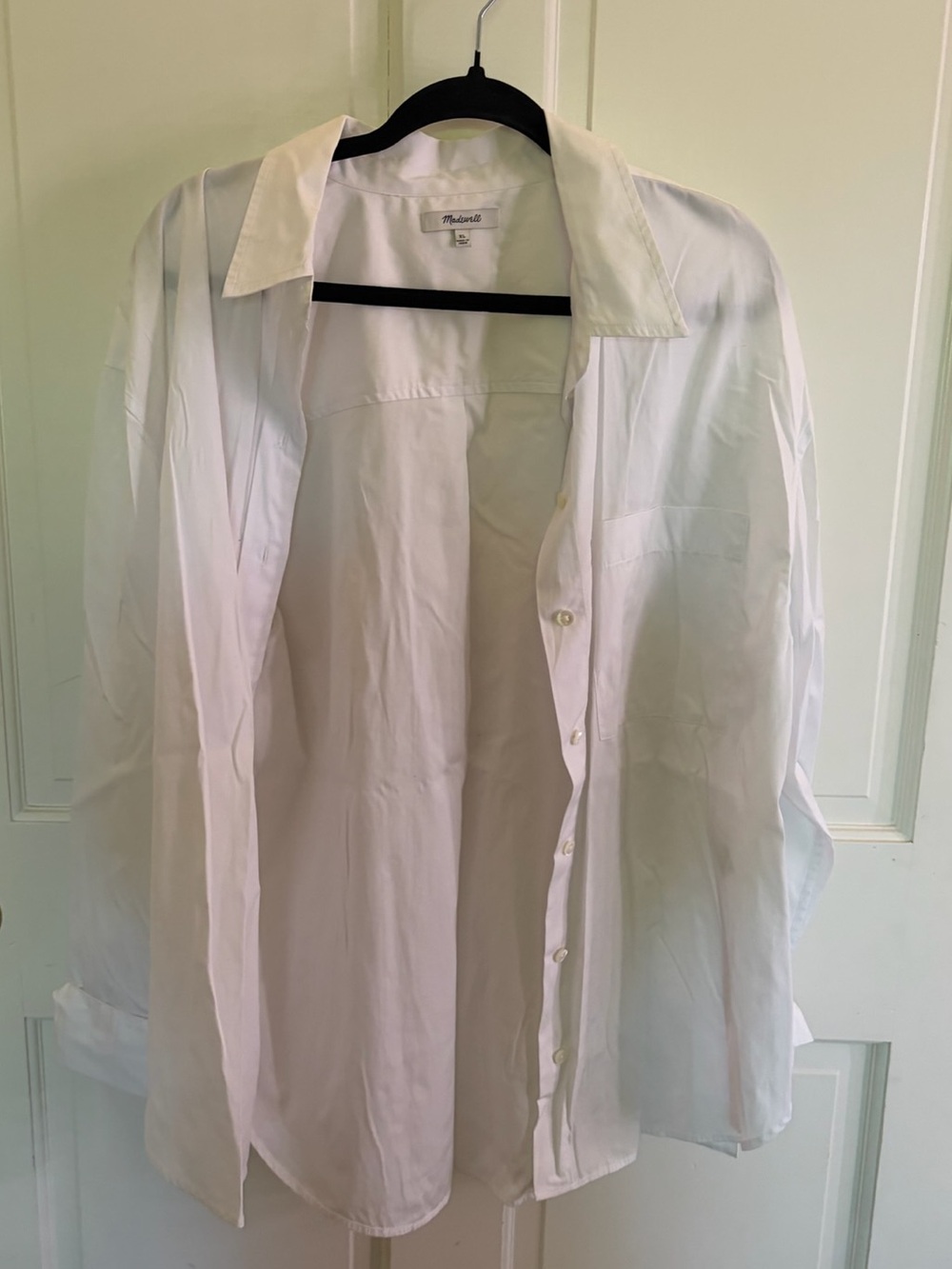Madewell White Collared Button Shirt
